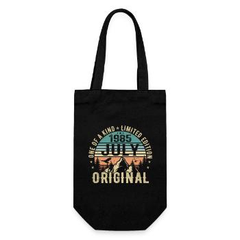 Juli 1985 Geburtstag Juli 1985 Geburtstagsgeschenk - Geschenkbeutel für Flaschen - Schwarz - Vorne