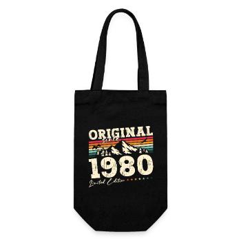 45ème Anniversaire Original 1980 Millésime 1980 - Sac à bouteille - noir - Devant