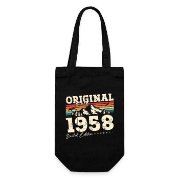 Original 1958 Vintage 1958 Birthday 1958 - Gift Bag for Bottles - black - Front