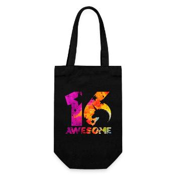 GÉNIAL 16ÈME ANNIVERSAIRE LICORNE 16 ANS - Sac à bouteille - noir - Devant