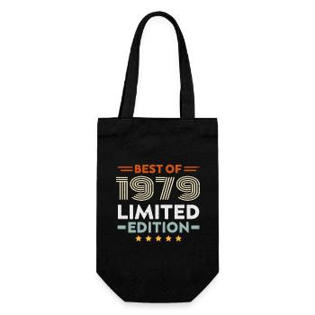 Retro 1979 Vintage Cadeau 45e Anniversaire 45 Ans - Sac à bouteille - noir - Devant