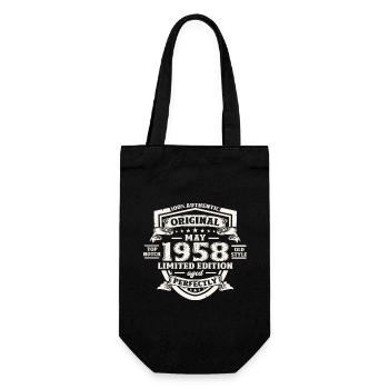 Legends May 1958 Vintage 1958 Birthday 1958 - Gift Bag for Bottles - black - Front