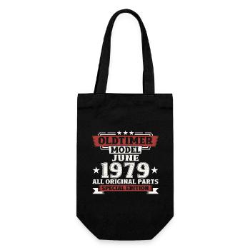 OIdtimer Juin 1979 Millésime 1979 Anniversaire 1979 - Sac à bouteille - noir - Devant