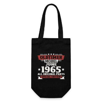 Millésime Juin 1965 Millésime 1965 40ème Anniversaire 65 - Sac à bouteille - noir - Devant