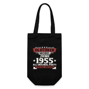Millésime juin 1955 Millésime 1955 69e anniversaire 55 - Sac à bouteille - noir - Devant