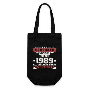 Millésime Juin 1989 Millésime 1989 35ème Anniversaire 89 - Sac à bouteille - noir - Devant