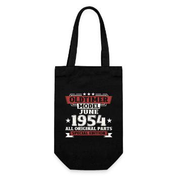 Millésime 1954 Millésime 1954 70ème anniversaire Juin - Sac à bouteille - noir - Devant