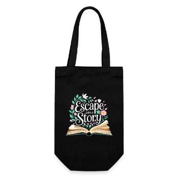 Book lover Reading fan - Gift Bag for Bottles - black - Front