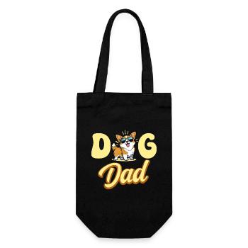 Papa Amoureux De Chiens Papa Chien Corgi - Sac à bouteille - noir - Devant