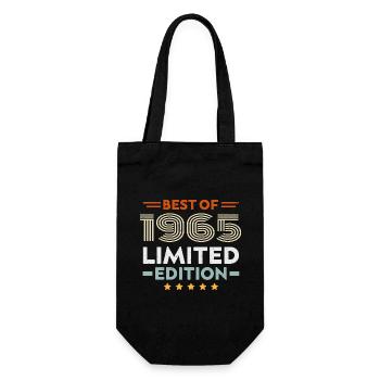 Retro 1965 Vintage Gift 59th Birthday 59 Years - Gift Bag for Bottles - black - Front