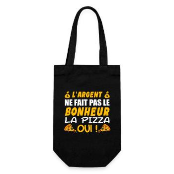 L argent Ne Fait Pas Le Bonheur La Pizza Oui - Sac à bouteille - noir - Devant