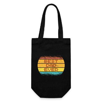 BEST DAD EVER - Geschenkbeutel für Flaschen - Schwarz - Vorne