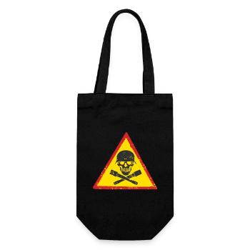 CASQUE DE GUERRE CRÂNE GRENADE ALLEMAND - Sac à bouteille - noir - Devant