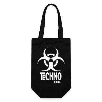 Musique techno - Sac à bouteille - noir - Devant