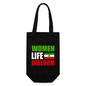 Women life freedom - Sac à bouteille - noir - Devant