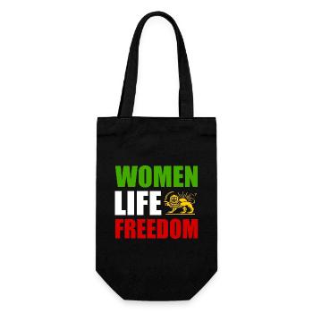 Women life freedom - Gift Bag for Bottles - black - Front