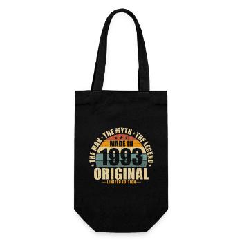 1993 Vintage né homme mythe légende - Sac à bouteille - noir - Devant