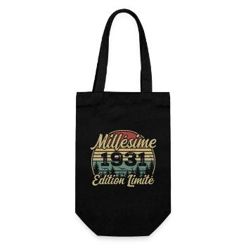 Millésime 1931 - Cadeau Pour le 93e Anniversaire - Sac à bouteille - noir - Devant