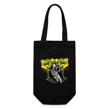 Motif MTB Downhill Bike Gift - Gift Bag for Bottles - black - Front