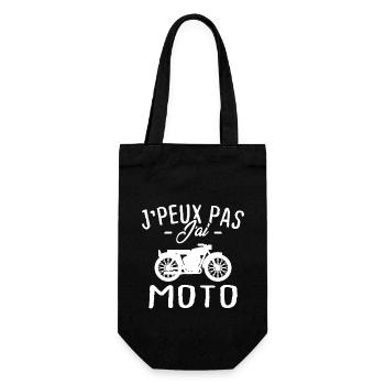 J'peux pas j'ai moto cadeau - Sac à bouteille - noir - Devant