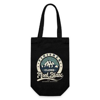 mountaineering finisher Mont Blanc Mountain sport - Gift Bag for Bottles - black - Front