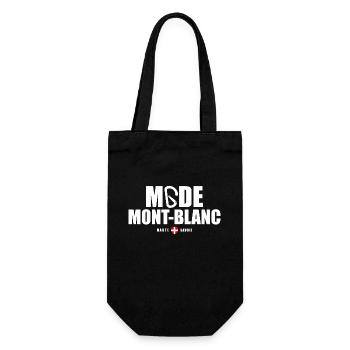 Mode Mont Blanc montagne chamonix alpes - Sac à bouteille - noir - Devant