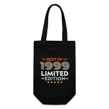 Retro 1999 Vintage Gift 25th Anniversary 25th Anniversary - Gift Bag for Bottles - black - Front