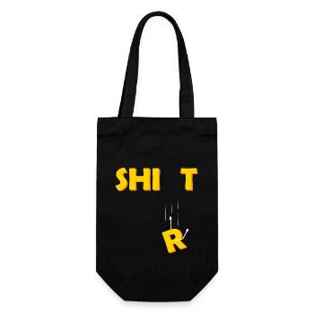 Shi (r) t Shirt Shit Graphic - Gift Bag for Bottles - black - Front
