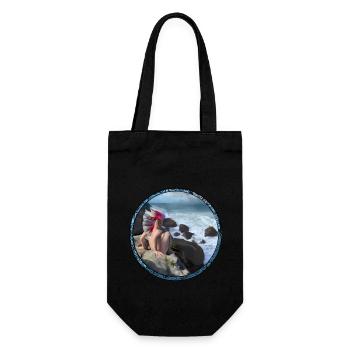 Aquarius - Gift Bag for Bottles - black - Front