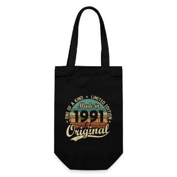 Vintage Rétro Cadeau D’anniversaire 1991 Vintage - Sac à bouteille - noir - Devant
