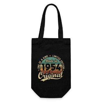 Vintage Rétro Cadeau D’anniversaire 1954 Vintage - Sac à bouteille - noir - Devant