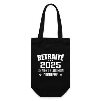Humour Cadeau Retraité 2025 - Retraité En 2025 - Sac à bouteille - noir - Devant