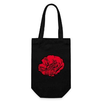 Fleur Rouge Fleur Rouge Cadeau Fête des Mères - Sac à bouteille - noir - Devant