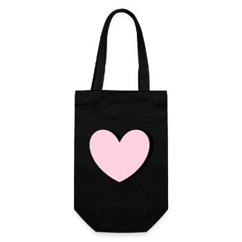 Cadeau Heart Pink pour la Saint-Valentin - Sac à bouteille - noir - Devant