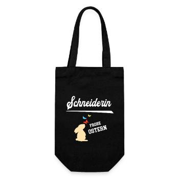 Schneiderin Ostern Schneiderei Oster Outfit - Geschenkbeutel für Flaschen - Schwarz - Vorne