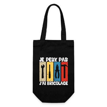 Je peux pas j'ai bricolage - Sac à bouteille - noir - Devant
