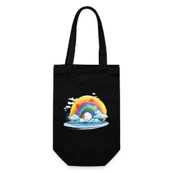 Fierté arc-en-ciel - Sac à bouteille - noir - Devant