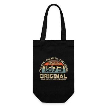 1973 Vintage né homme mythe légende - Sac à bouteille - noir - Devant