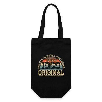 1969 Vintage né homme mythe légende - Sac à bouteille - noir - Devant