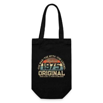1975 Vintage né homme mythe légende - Sac à bouteille - noir - Devant