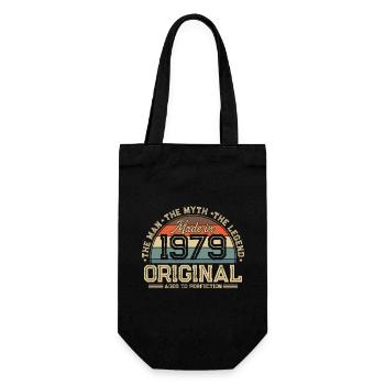 1979 Vintage Born Man Myth Legend - Gift Bag for Bottles - black - Front