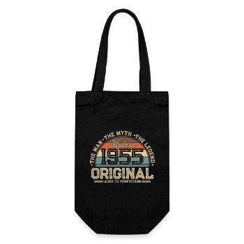 1955 Vintage né homme mythe légende - Sac à bouteille - noir - Devant