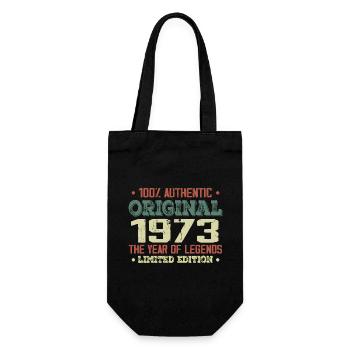 Legend since 1973 Born in 1973 - 51st birthday - Gift Bag for Bottles - black - Front