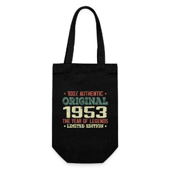 Legend since 1953 Born in 1953 - 71st birthday - Gift Bag for Bottles - black - Front