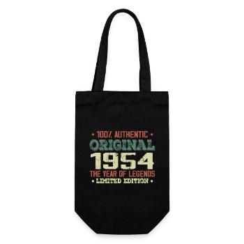 Legend since 1954 Born in 1954 - 70th Birthday - Gift Bag for Bottles - black - Front