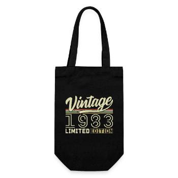 Legend since 1983 Born 1983 Birthday 41 years - Gift Bag for Bottles - black - Front