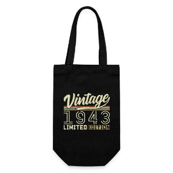 Légende depuis 1943 Né en 1943 Anniversaire 81 ans - Sac à bouteille - noir - Devant