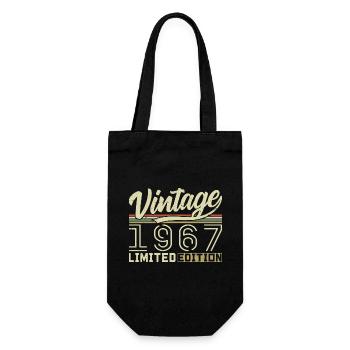 Legend since 1967 Born 1967 Birthday 57 years old - Gift Bag for Bottles - black - Front