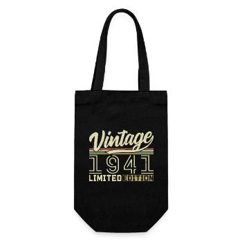 Legend since 1941 Born in 1941 Birthday 83 years old - Gift Bag for Bottles - black - Front