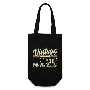 Legend since 1996 Born in 1996 Birthday 28 years old - Gift Bag for Bottles - black - Front